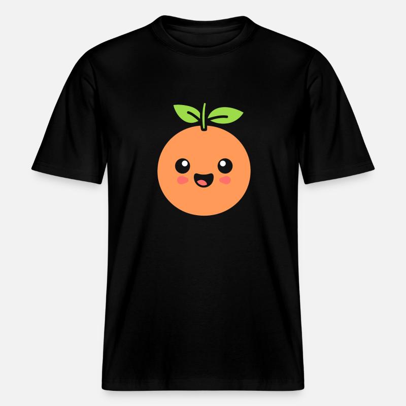 Pamplemousse -  T-shirt unisexe RELAXED FIT en coton bio - noir