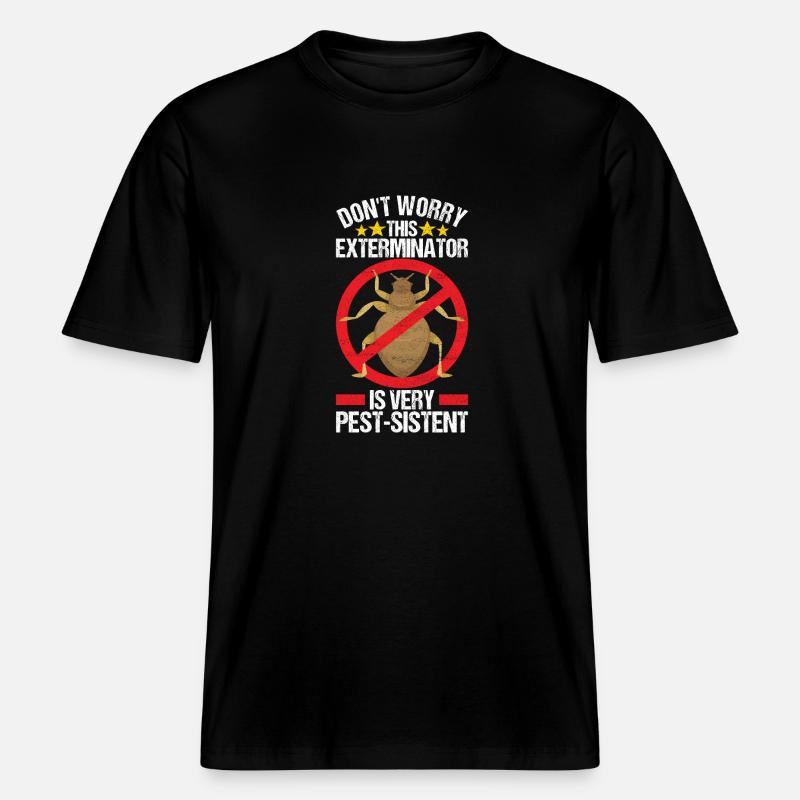 Schädlingsbekämpfung Kammerjäger -  RELAXED FIT Unisex Organic T-Shirt - Schwarz