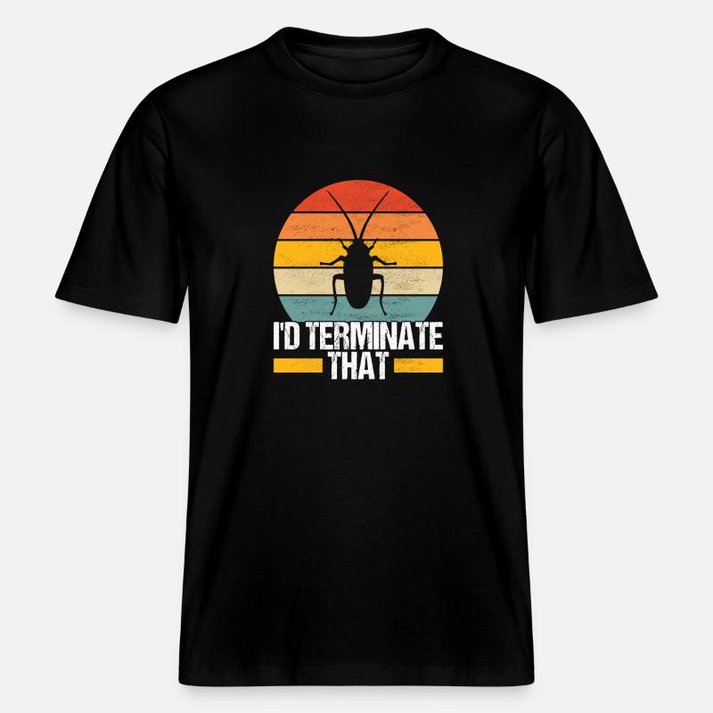 Schädlingsbekämpfung Kammerjäger -  RELAXED FIT Unisex Organic T-Shirt - Schwarz
