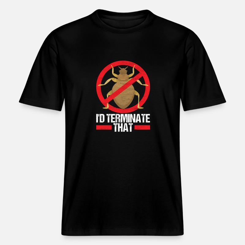 Schädlingsbekämpfung Kammerjäger -  RELAXED FIT Unisex Organic T-Shirt - Schwarz