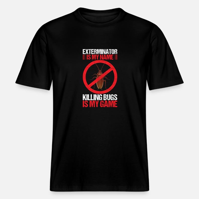 Schädlingsbekämpfung Kammerjäger -  RELAXED FIT Unisex Organic T-Shirt - Schwarz