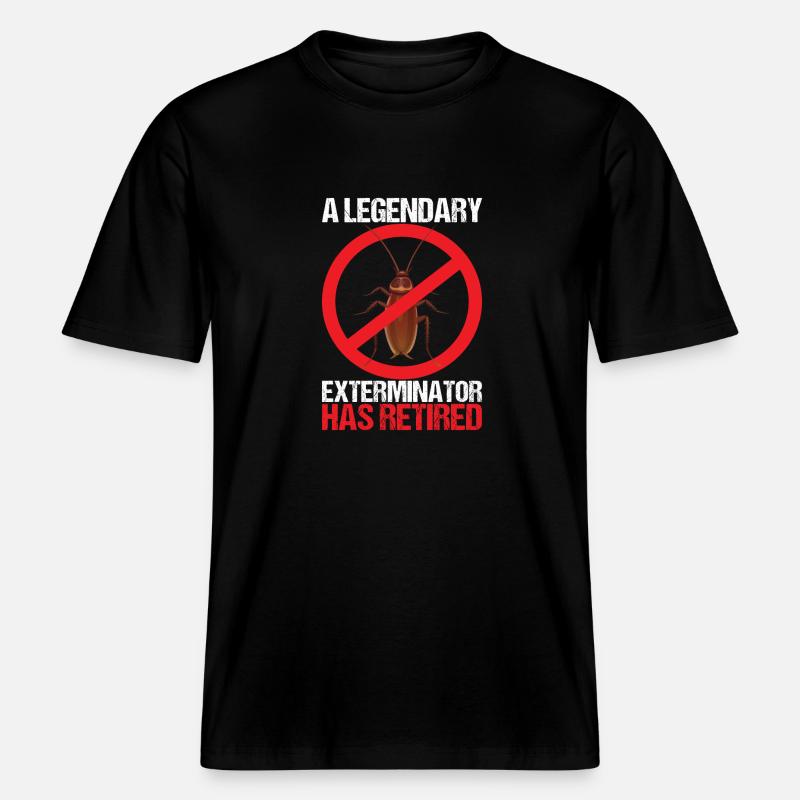 Schädlingsbekämpfung Kammerjäger -  RELAXED FIT Unisex Organic T-Shirt - Schwarz