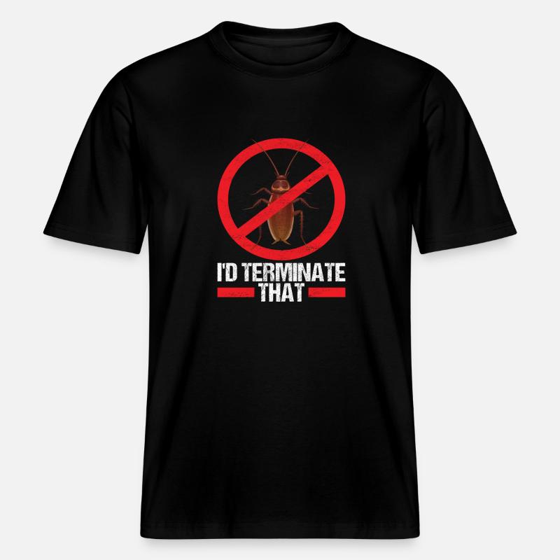 Pest Control Exterminators - RELAXED FIT Unisex Organic T-Shirt - black