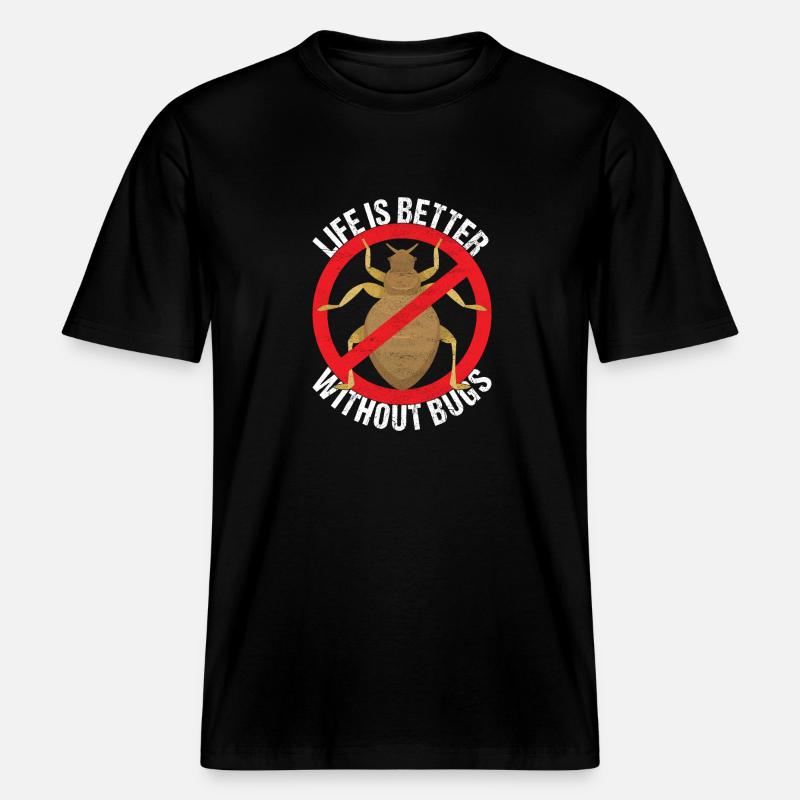 Schädlingsbekämpfung Kammerjäger -  RELAXED FIT Unisex Organic T-Shirt - Schwarz