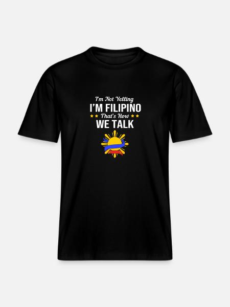 Philippinisch Philippinen - RELAXED FIT Unisex Organic T-Shirt - Schwarz