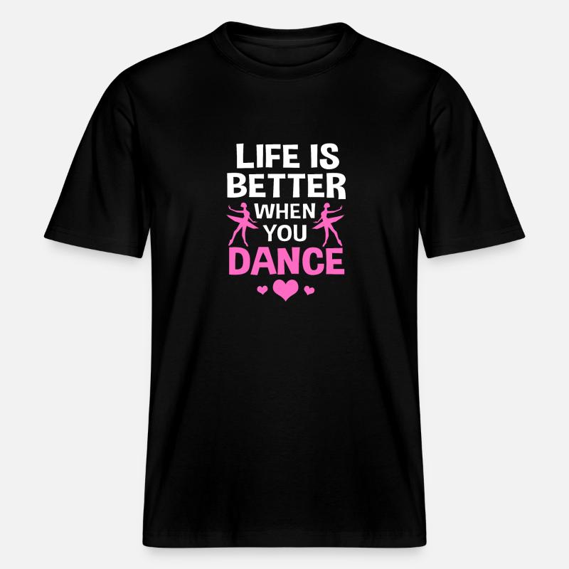 Danseuse de ballet -  T-shirt unisexe RELAXED FIT en coton bio - noir