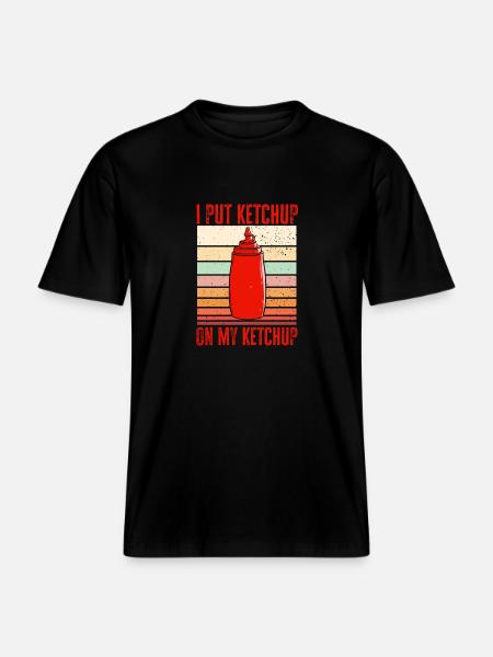 Ketchup Tomato ketchup -  RELAXED FIT Unisex Organic T-Shirt - black