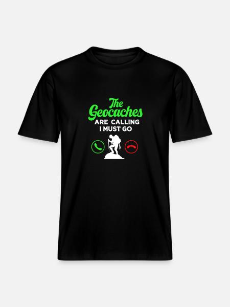 Geocaching Geocache Geocacher - RELAXED FIT Unisex Organic T-Shirt - black