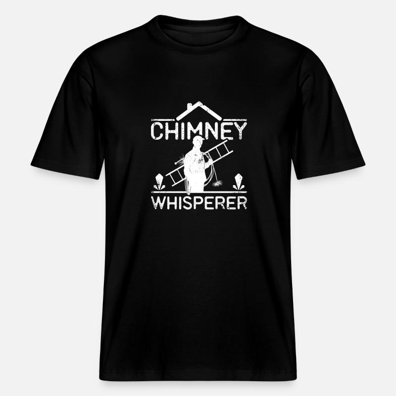 Ramoneur Chuchoteur de cheminée - T-shirt unisexe RELAXED FIT en coton bio - noir