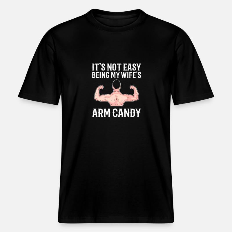 Arm Candy Ehemann -  RELAXED FIT Unisex Organic T-Shirt - Schwarz