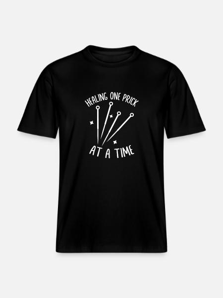 Acupuncture - RELAXED FIT Unisex Organic T-Shirt - black
