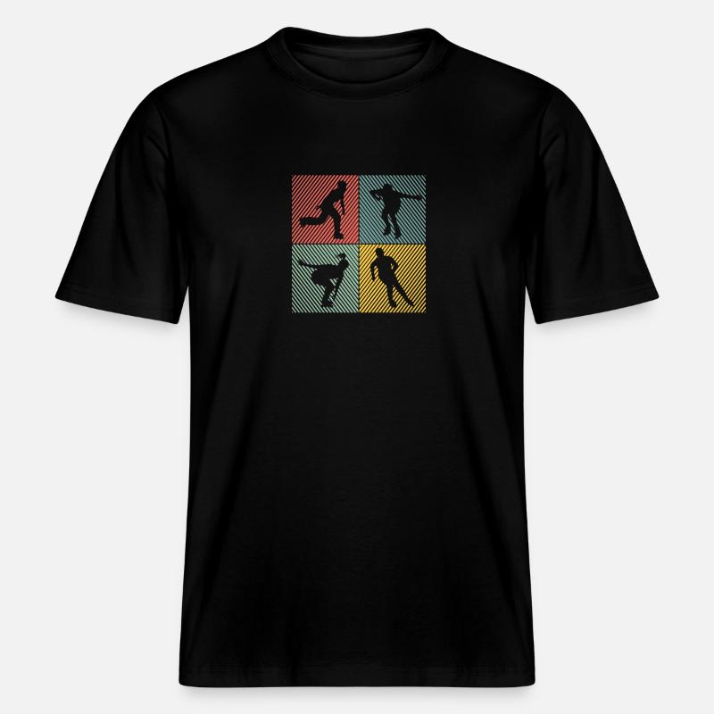 Rollers Rollers Rollers Rollers -  T-shirt unisexe RELAXED FIT en coton bio - noir