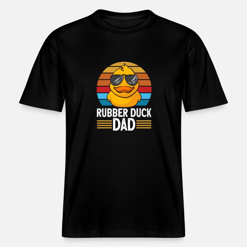 Rubber Duck Rubber Duck -  RELAXED FIT Unisex Organic T-Shirt - black
