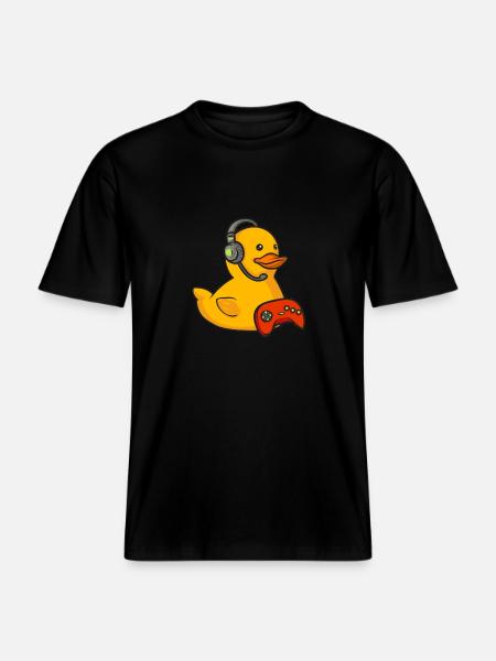 Rubber Duck Rubber Duck - RELAXED FIT Unisex Organic T-Shirt - black