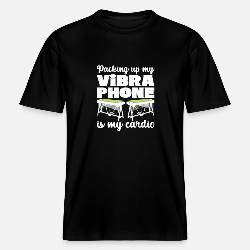 Vibraphon, vibraphonist - RELAXED FIT Unisex Organic T-Shirt - black