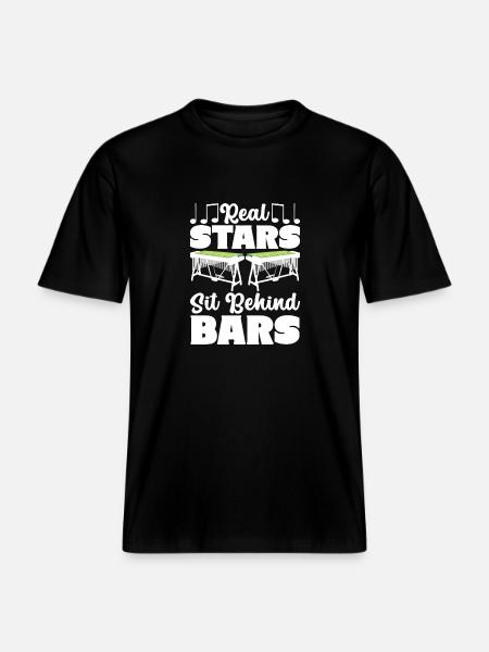 Vibraphon, vibraphonist - RELAXED FIT Unisex Organic T-Shirt - black