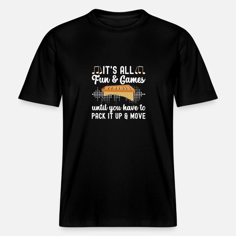 Vibraphon, vibraphonist -  RELAXED FIT Unisex Organic T-Shirt - black