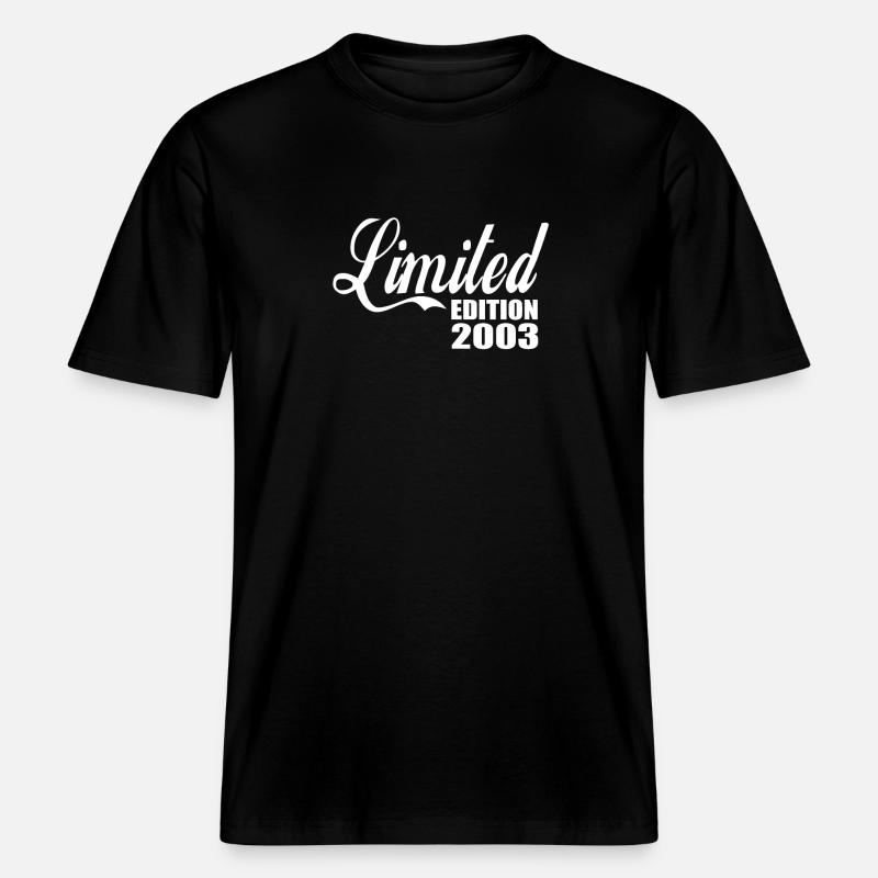 Edition limitée 2003 -  T-shirt unisexe RELAXED FIT en coton bio - noir