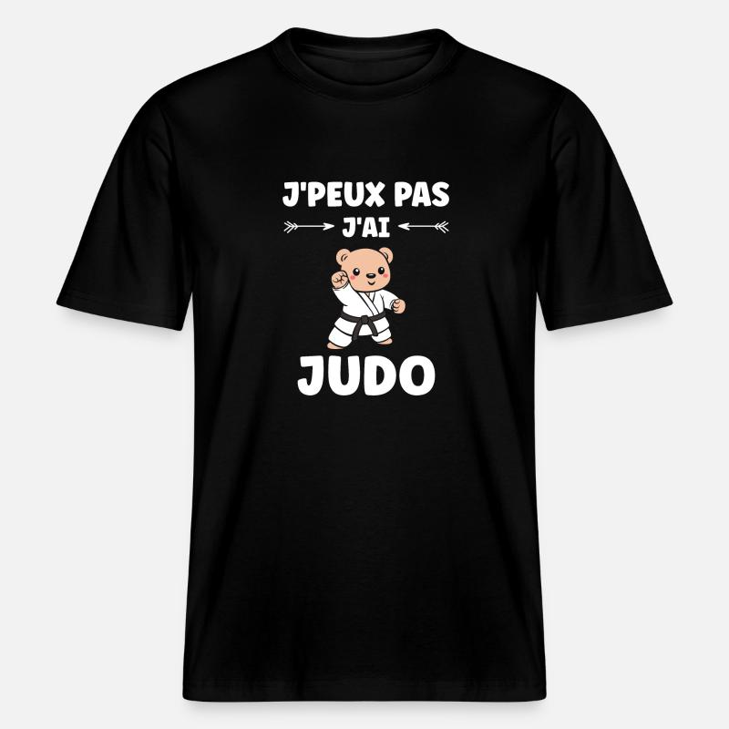 judo -  RELAXED FIT Unisex Organic T-Shirt - black