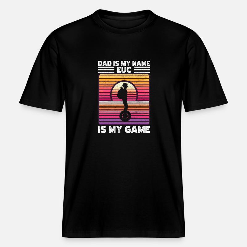 EUC Monoroue -  T-shirt unisexe RELAXED FIT en coton bio - noir