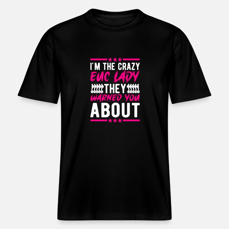EUC Monoroue -  T-shirt unisexe RELAXED FIT en coton bio - noir