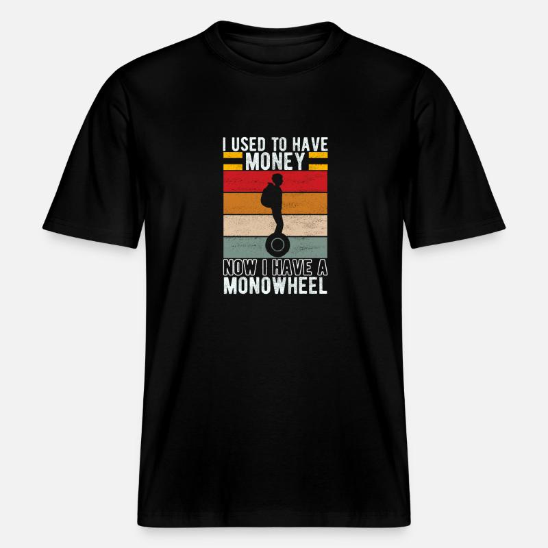 EUC Monoroue -  T-shirt unisexe RELAXED FIT en coton bio - noir