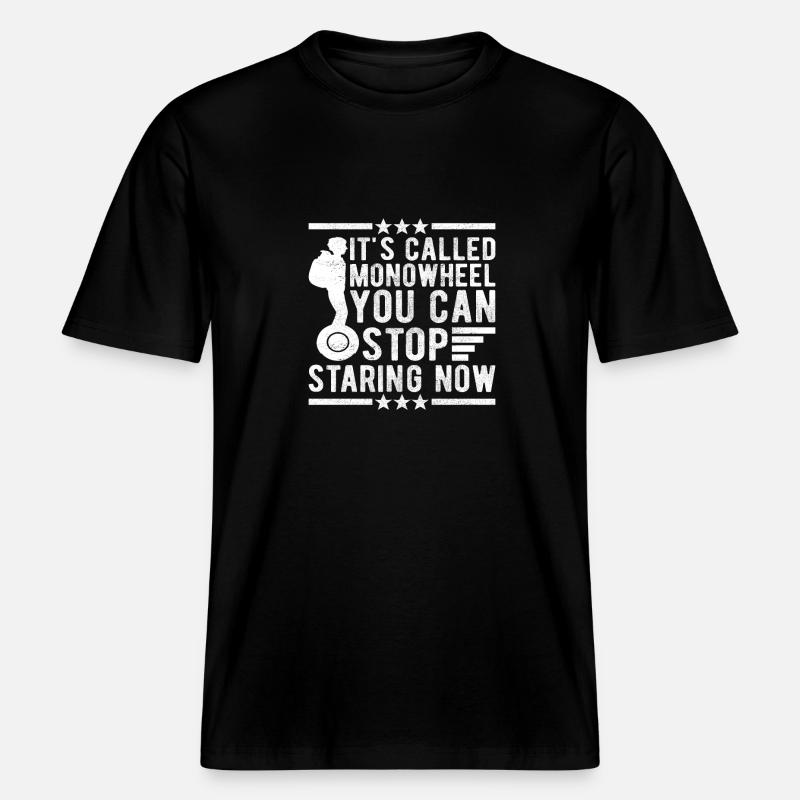 EUC Monoroue -  T-shirt unisexe RELAXED FIT en coton bio - noir