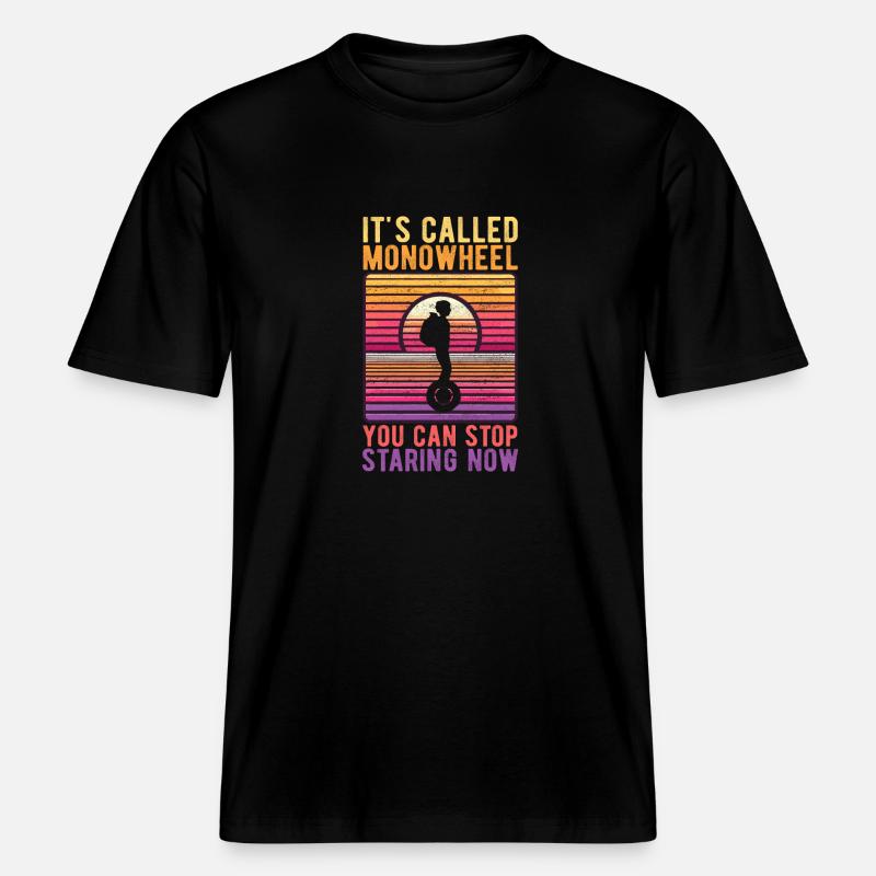 EUC Monoroue -  T-shirt unisexe RELAXED FIT en coton bio - noir