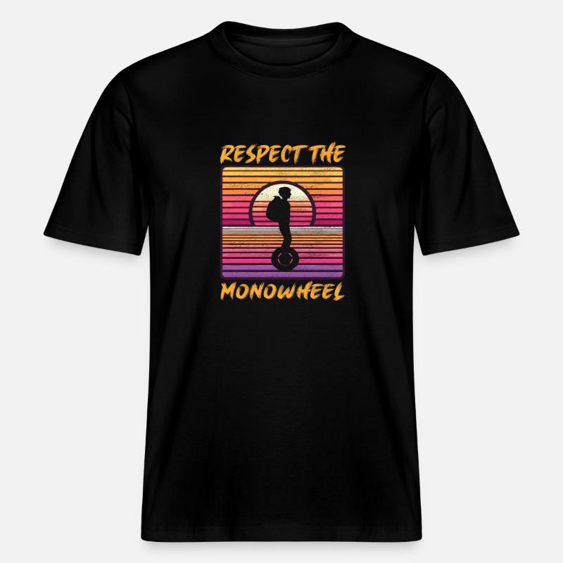 EUC Monoroue -  T-shirt unisexe RELAXED FIT en coton bio - noir
