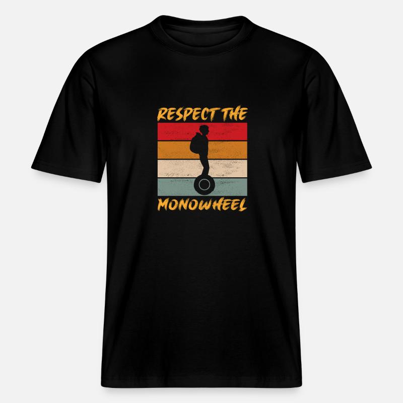 EUC Monoroue -  T-shirt unisexe RELAXED FIT en coton bio - noir