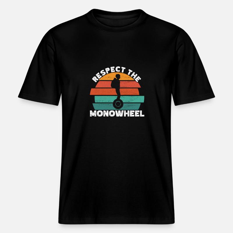 EUC Monoroue - T-shirt unisexe RELAXED FIT en coton bio - noir