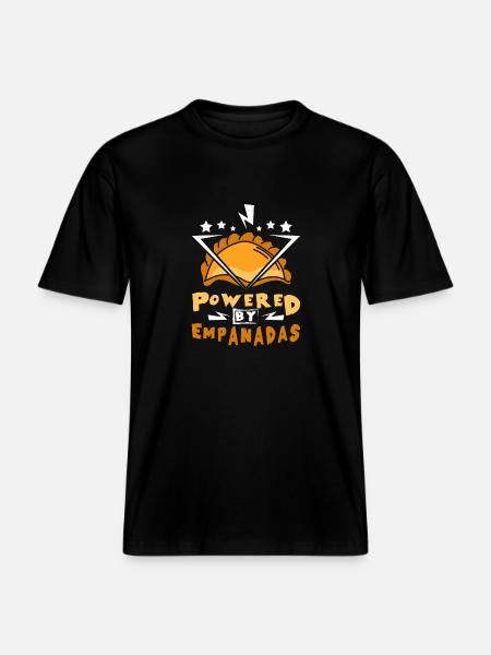 Propulsé par Empanadas - T-shirt unisexe RELAXED FIT en coton bio - noir