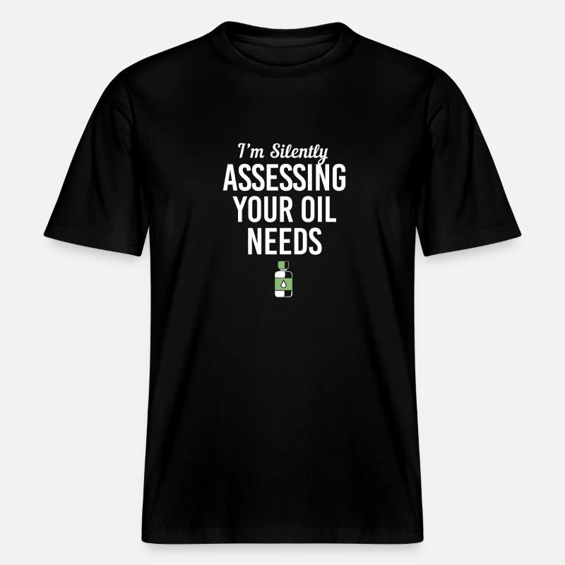 Ätherisches Öl -  RELAXED FIT Unisex Organic T-Shirt - Schwarz