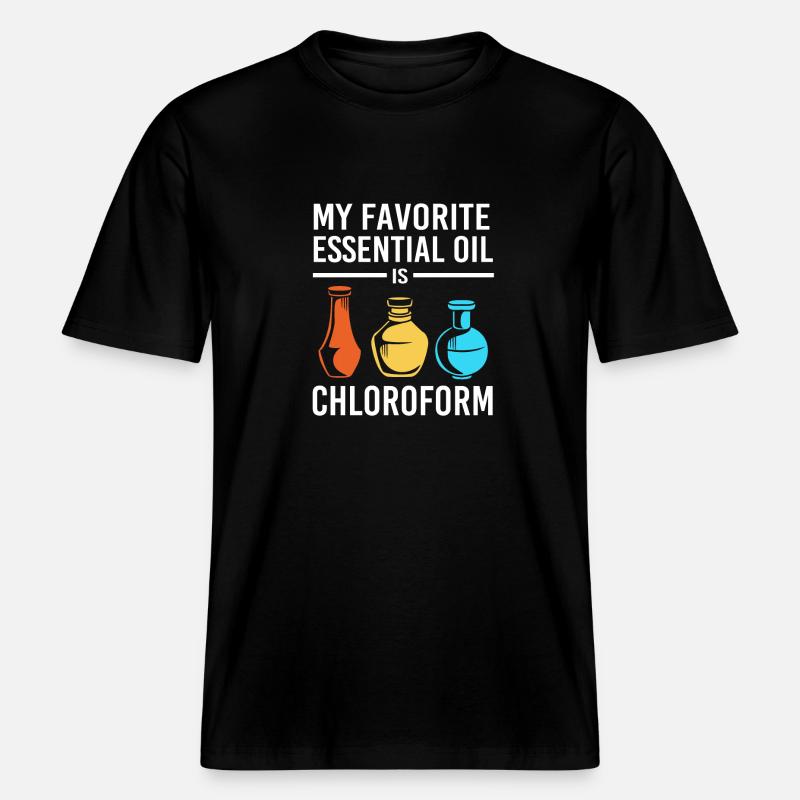 Ätherisches Öl -  RELAXED FIT Unisex Organic T-Shirt - Schwarz