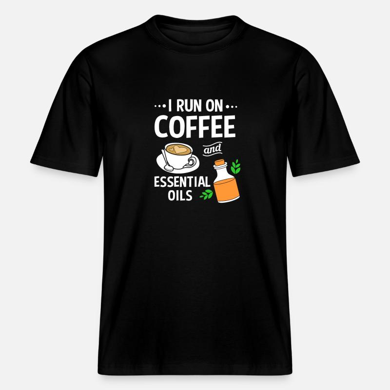 Ätherisches Öl -  RELAXED FIT Unisex Organic T-Shirt - Schwarz