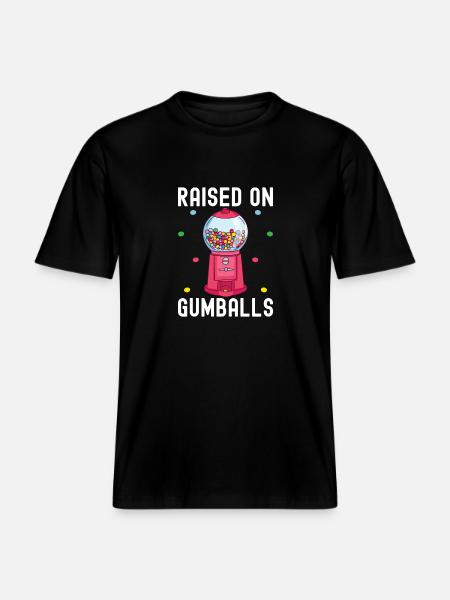 Machine à boules de gomme - T-shirt unisexe RELAXED FIT en coton bio - noir