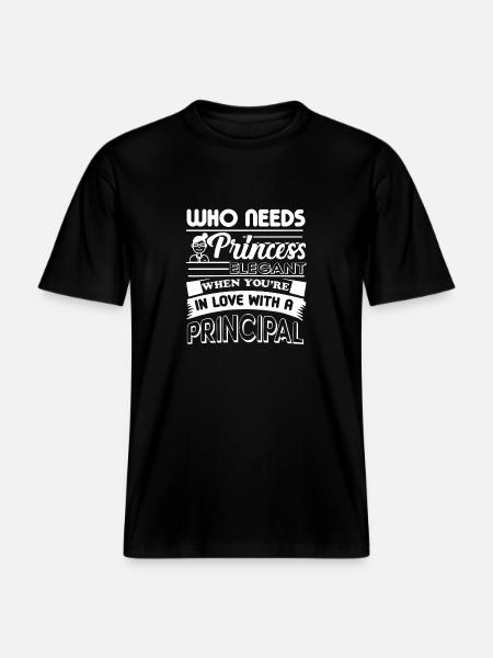 Principal In Love With Principal -  RELAXED FIT Unisex Organic T-Shirt - black