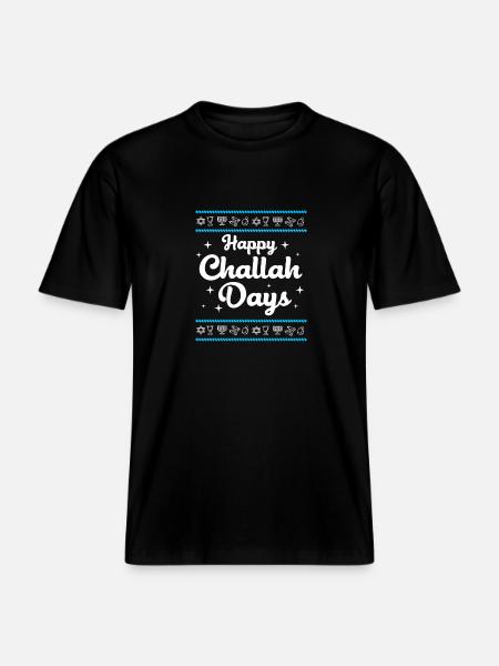 Hanukkah - RELAXED FIT Unisex Organic T-Shirt - black