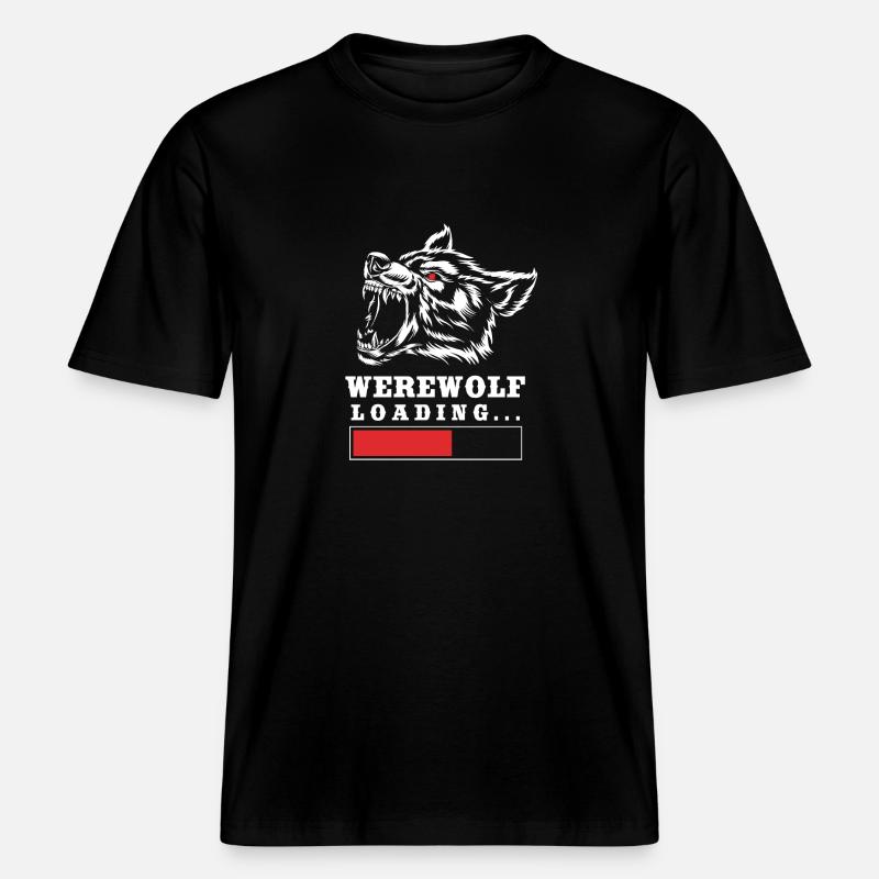 Werwolf - RELAXED FIT Unisex Organic T-Shirt - Schwarz