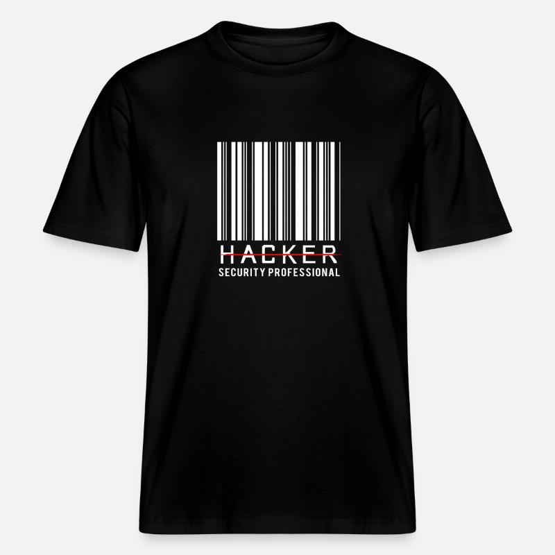 Cybersecurity Cyber Programmierer Hacker -  RELAXED FIT Unisex Organic T-Shirt - Schwarz