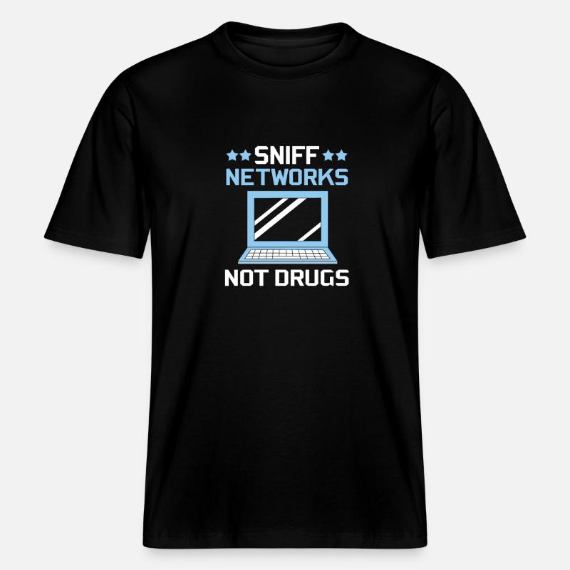 Cybersecurity Cyber Programmer Hacker -  RELAXED FIT Unisex Organic T-Shirt - black