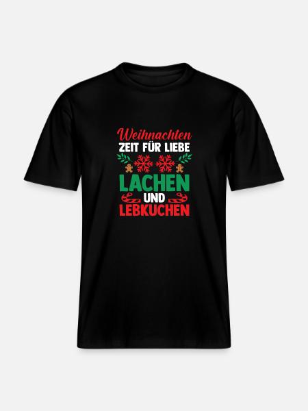 Père Noël Noël Noël - T-shirt unisexe RELAXED FIT en coton bio - noir