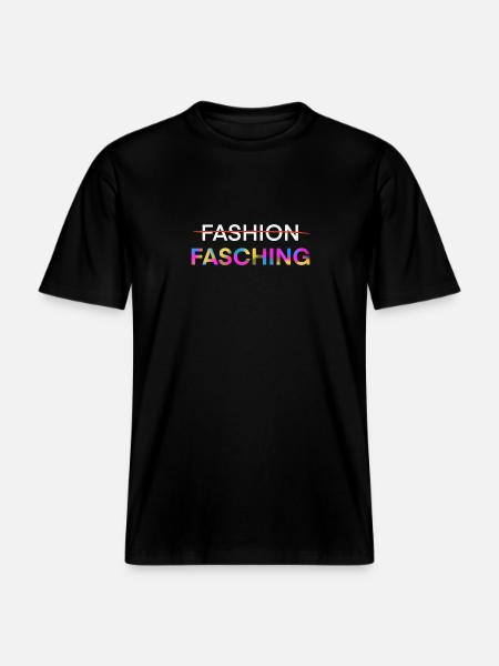 Fasching - Karneval - RELAXED FIT Unisex Organic T-Shirt - Schwarz