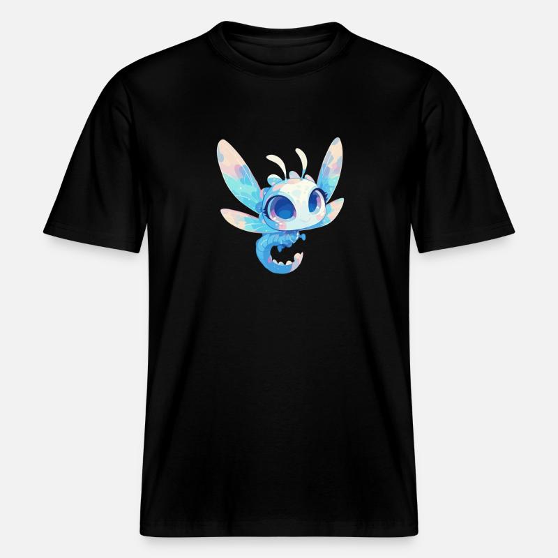 Libellules Libellule -  T-shirt unisexe RELAXED FIT en coton bio - noir