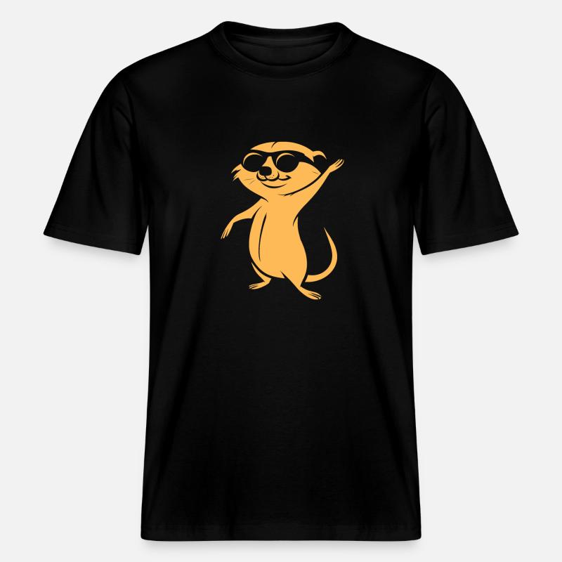 Erdmännchen -  RELAXED FIT Unisex Organic T-Shirt - Schwarz