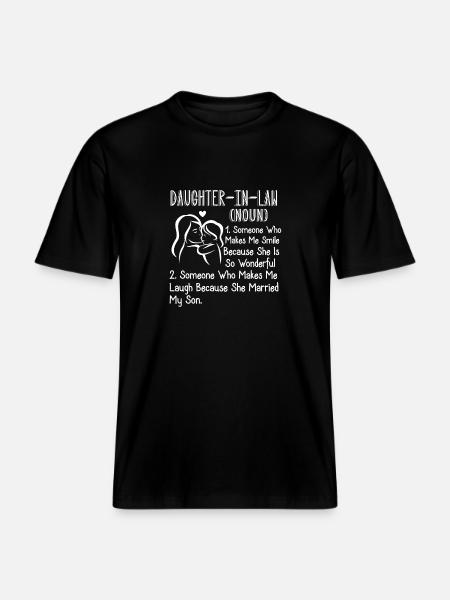 Daughter In Law Definition -  RELAXED FIT Unisex Organic T-Shirt - black