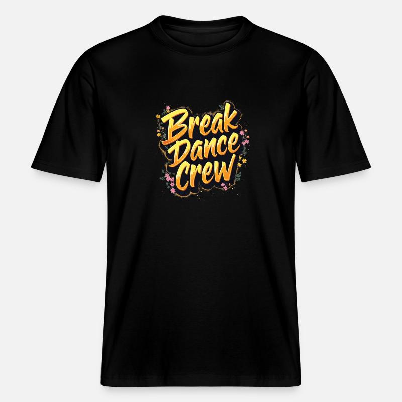 Breakdance Crew Breakdance Breakdancing Breakdance -  T-shirt unisexe RELAXED FIT en coton bio - noir