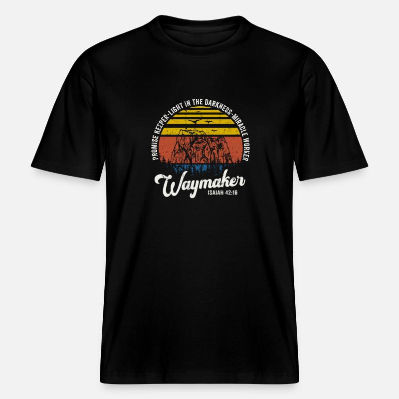 Wegweiser, Versprechenshüter, Wundertäter -  RELAXED FIT Unisex Organic T-Shirt - Schwarz