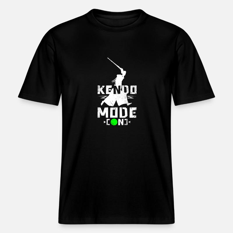 Mode Kendo activé -  T-shirt unisexe RELAXED FIT en coton bio - noir