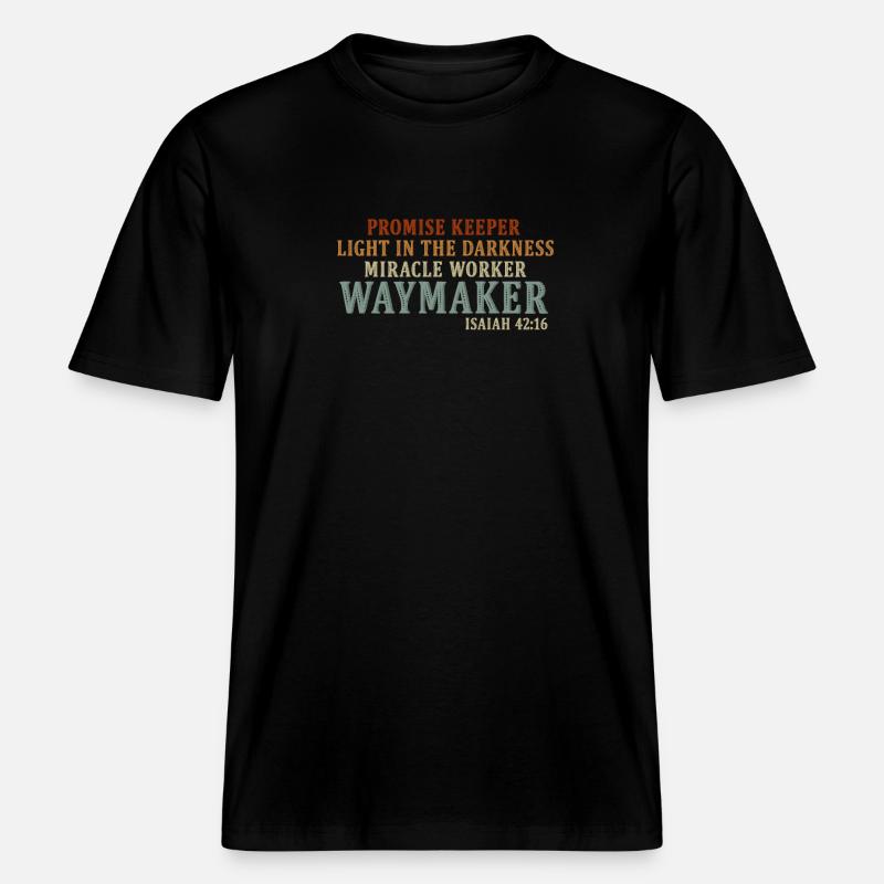Wegweiser, Versprechenshüter, Wundertäter -  RELAXED FIT Unisex Organic T-Shirt - Schwarz